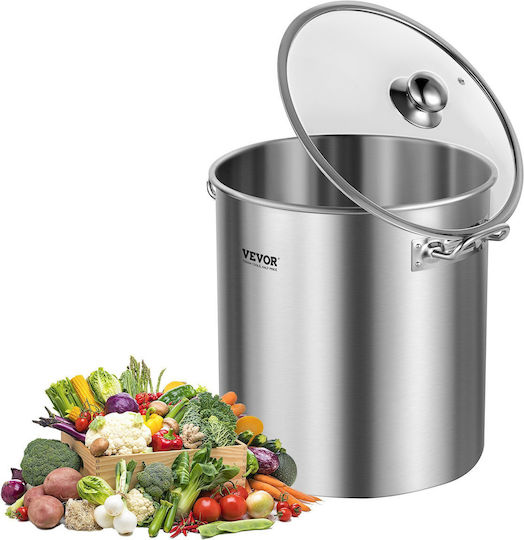 Vevor Stainless Steel Marmite Pot 22.7lt / 30cm