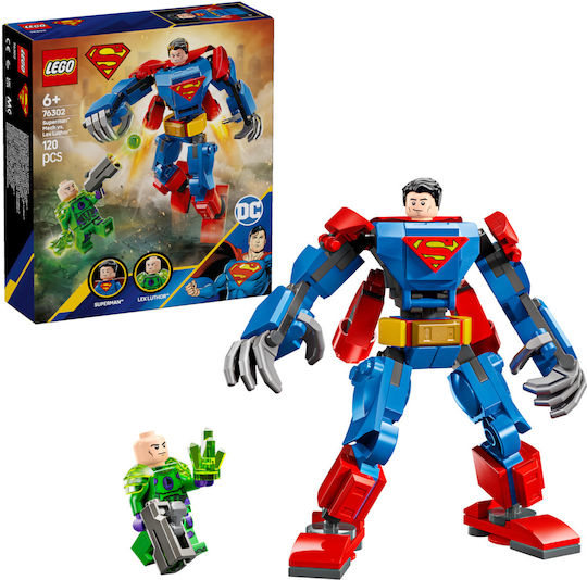 LEGO DC Super Heroes Superman Mech vs Lex Luthor for Ages 6+ 120 Pieces