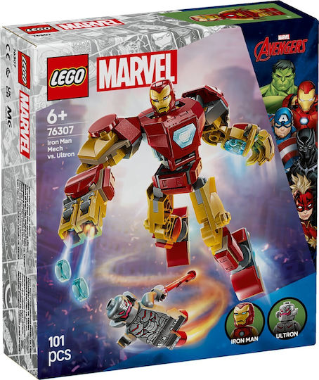 Lego Marvel Iron Man Mech Ultron for 6+ Years 101pcs 76307