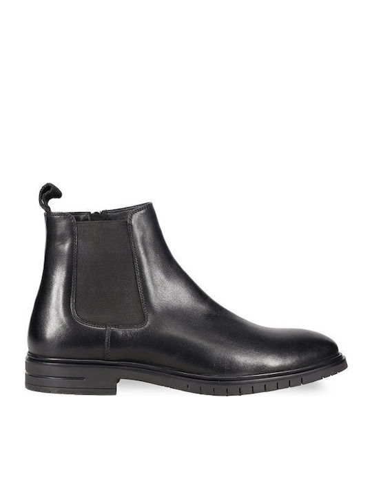 Leather Black Men's Boots