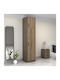 Einzeltür Kleiderschrank Victoria mit Aufsatz Walnut 50x60x240cm