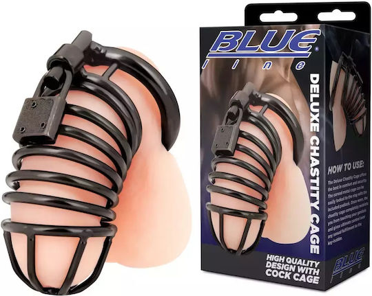 Blue Line Penis Cage in Gray Color