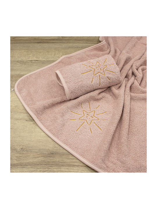 Lino Home Set Babyhandtücher 2 Stück Pink Gewicht 450gr/m²