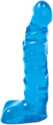 Doc Johnson Dildo Ρεαλιστικό Dildo με Όρχεις Μπλε 13cm