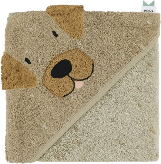 Trixie Baby Bath Towel Hooded 75x75cm Trixie Baby Bath Towel Hooded 75x75cm