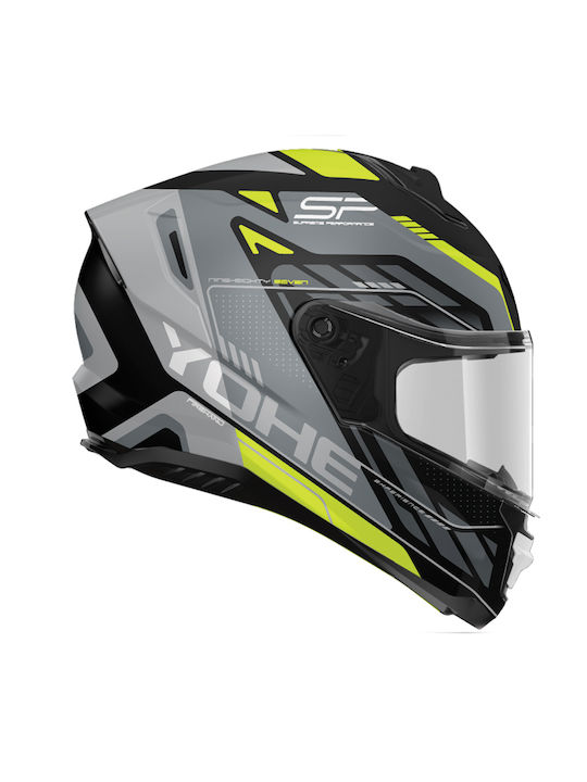 Yohe 987 G9F Black Fluo/Yellow Mat Κράνος Μηχανής Full Face ECE 22.06 1480gr