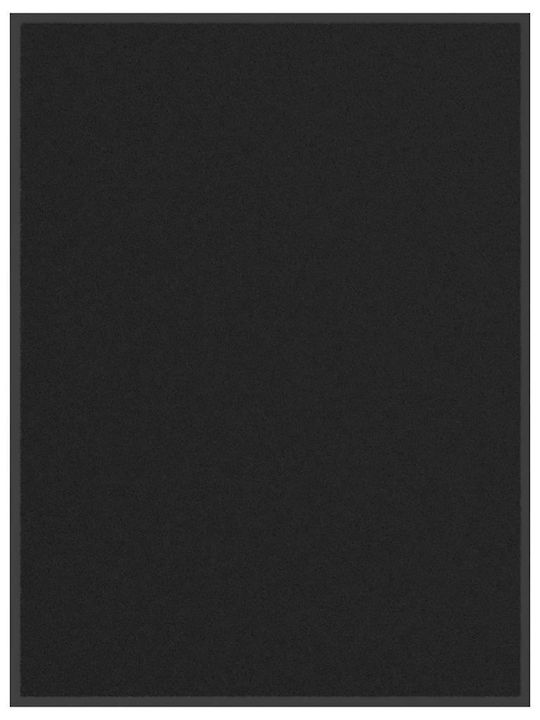 vidaXL Fußmatte Rutschfest Schwarz 90x120cm
