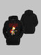 Hoodie with Pockets for Adults Black by Pegasus Print Bart Simpson Ac Dc