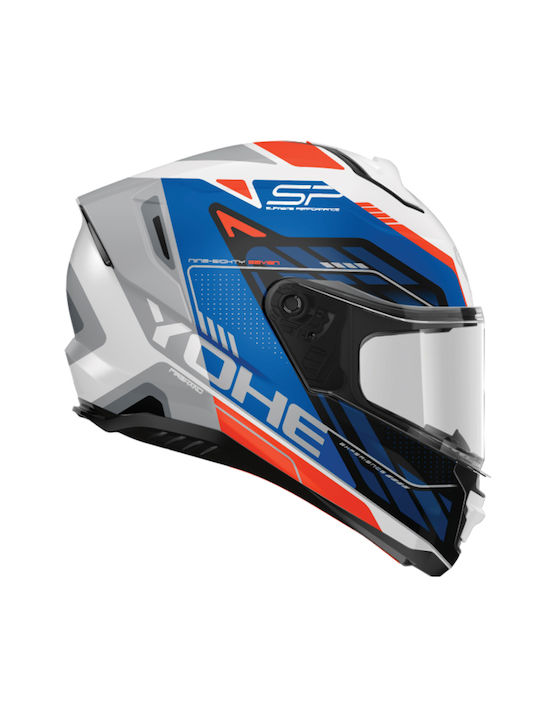 Yohe 987 G9F White/Blue Κράνος Μηχανής Full Fac...