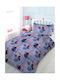 Kids Duvet Single Disney Frozen Purple 160x240cm