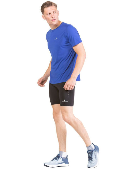 Ronhill Herren Sportleggings Kurze Schwarze