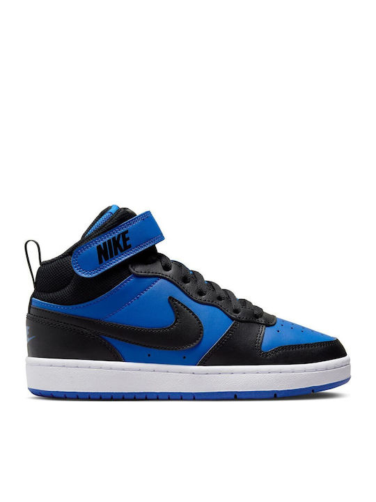 Nike Court Borough Παιδικά Sneakers High Μπλε CD7782-404