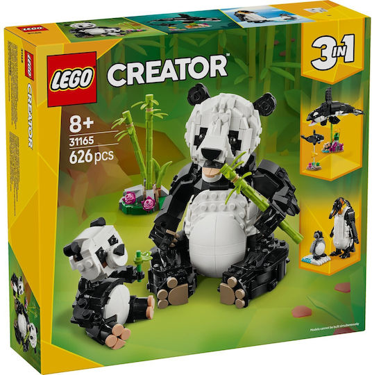 LEGO Creator Wild Animals: Panda Family για 8+ Ετών 626τμχ