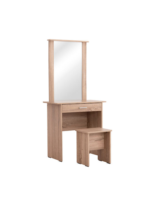 Schminktisch Crystel Hölzern Sonama Oak mit Spi...