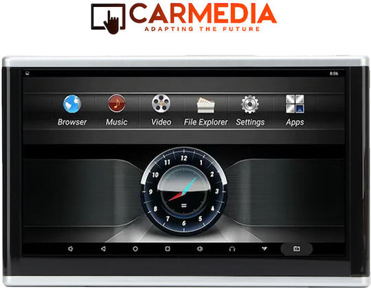 Carmedia Οθόνη Αφής 13.3" Multimedia για Προσκέφαλο Αυτοκινήτου με Bluetooth