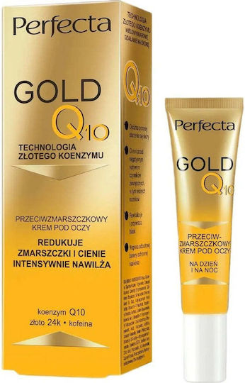 Gold Q10 Eye Moisturiser for Dark Circles with Color 15ml