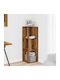 Corner Bookcase Old Wood 33x33x100cm