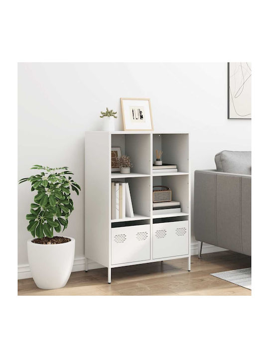 Βιβλιοθήκη Λευκό 68x39x103.5εκ.