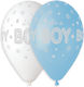 13" Balloon "It's A Boy" Silver Stars 25pcs