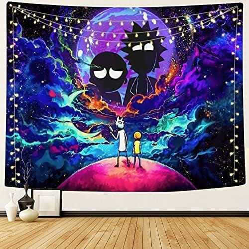 Stoff Wandteppich Rick Morty 200 x 150 cm