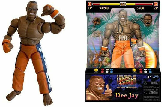 Jada Toys Ultra Street Fighter: Street Fighter Ii Dee Jay Action Figure height 15cm at Scale 1:12