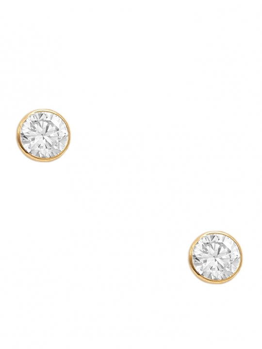 Polytimo Earrings made of Gold 14K with Stones