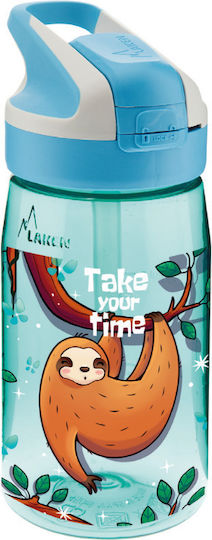 Laken Παιδικό Παγούρι Πλαστικό με Καλαμάκι Lazy Tritan 450ml (Διάφορα Σχέδια)