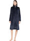 Pink Label Winter Damen Vlies Robe Yacht Blue