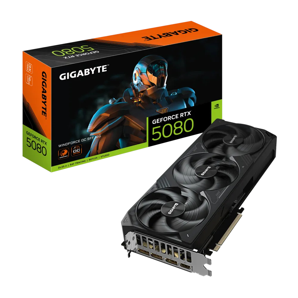 Gigabyte GeForce RTX 5080 16GB GDDR7 Windforce OC SFF Κάρτα Γραφικών