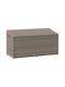 vidaXL Outdoor Storage Box Gray L110xW50xH58cm
