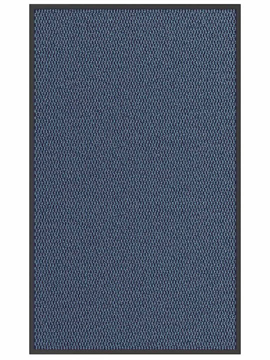 vidaXL Fußmatte Rutschfest Blau 150x90cm