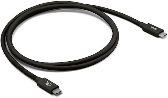 Club-3d Cable Thunderbolt 5 Male To Male 8k240hz Data 80/120 Gbps Epr 240 Watt 1m Black Cac-2501