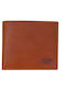 Leather Men's Wallet Classic with RFID Tabac Brown