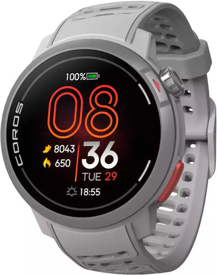 Coros Pace Pro GPS 46mm Smartwatch with Heart Rate Monitor (Gray)