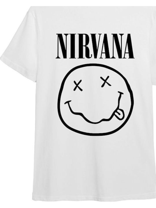 Тениска Nirvana Лого Албум Арт Рок Авеню Бяла