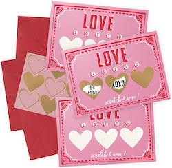 Κάρτες Valentine's Day Scratch 3τμχ Κάρτες Valentine's Day Scratch 3τμχ
