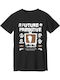 Future Primitive T-shirt Μαύρο Βαμβακερό