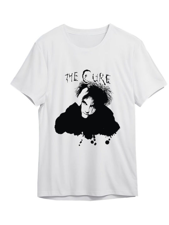 T-shirt Cure Robert Smith Rock Avenue White