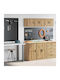 Garage Cabinets 2 Pcs Artisan Oak Engineered Wood Brown 40 X 51 X 85 Cm