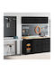 Dulapuri de Garaj 2 Buc Negru Lemn Ingineresc Negru 40 x 51 x 85 cm