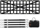 Vevor Δίχτυ Πίσω Πόρτας Pickup Truck 54" X 18" Ρυθμιζόμενο Σχέδιο Σταυρού