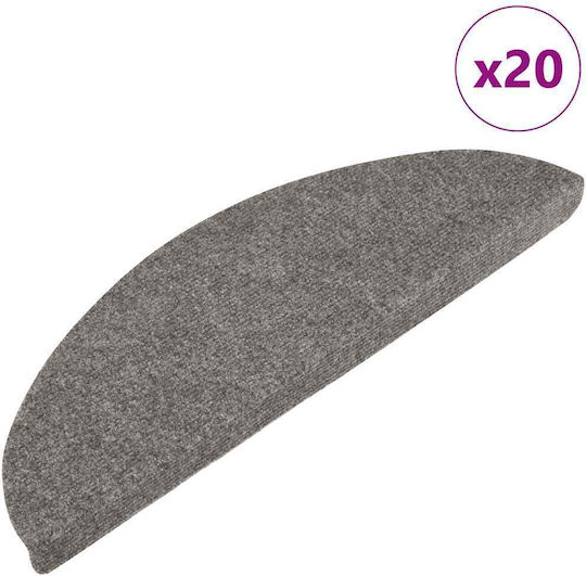 Vidaxl Covorașe pentru Trepte Autoadezive 20 Buc Gri 65 x 22.5 x 3.5 cm Gri