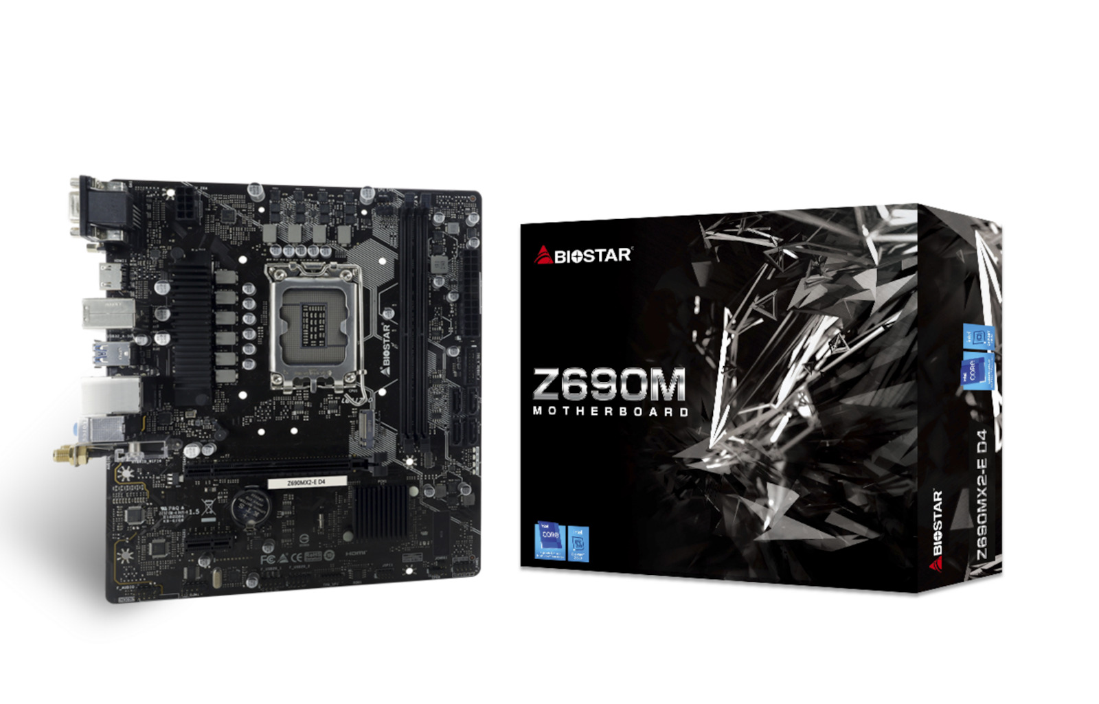Biostar Z690MX2-E D4 Motherboard Micro ATX με Intel 1700 Socket
