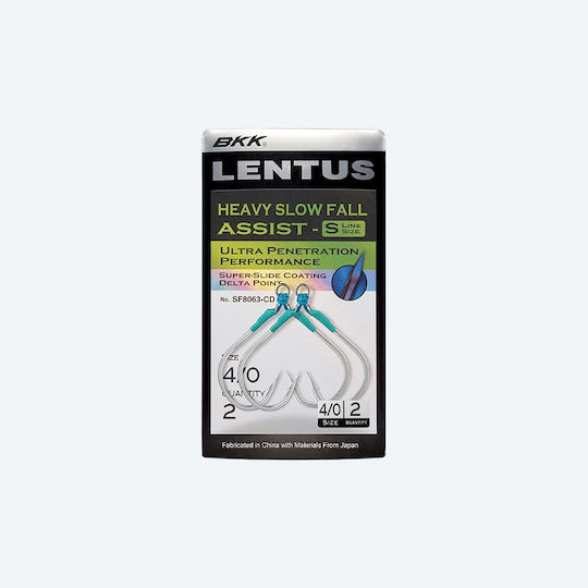 Assist Hooks Bkk Lentus Small Size 4/0 2pcs