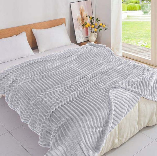 SpitiBazaar Decke Samt Übergröße 220x240cm Grey