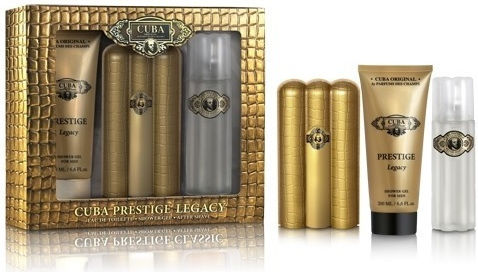 Cuba Prestige Legacy Ανδρικό Σετ με Eau de Toilette 3τμχ