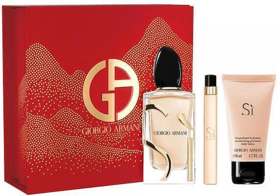 Giorgio Armani Si Γυναικείο Σετ με Eau de Parfum και Mini Άρωμα 3τμχ