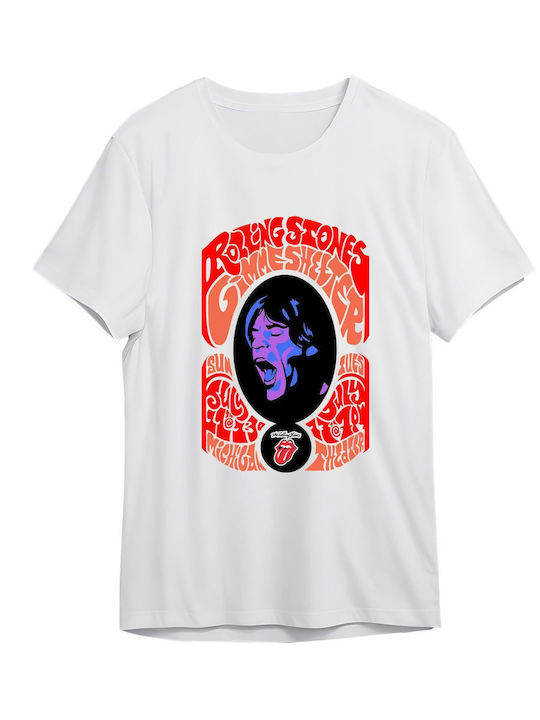 Rolling Stones Logo T-shirt Rock Avenue White