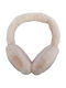 Ohrenschützer Pelz Beige