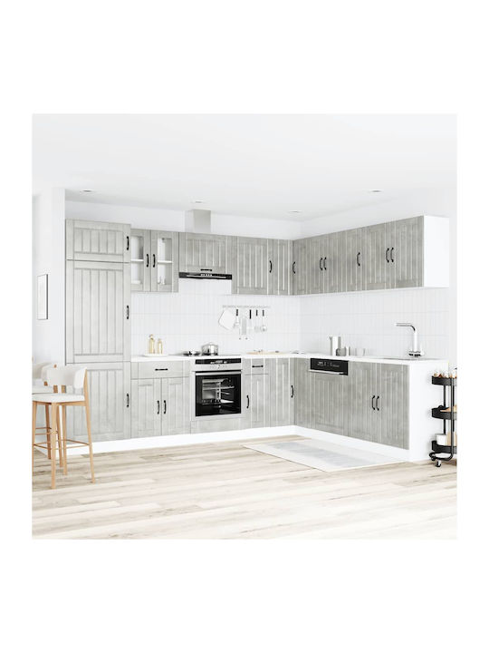 Lucca Kitchen Cabinet Set Wall & Floor with Cou...